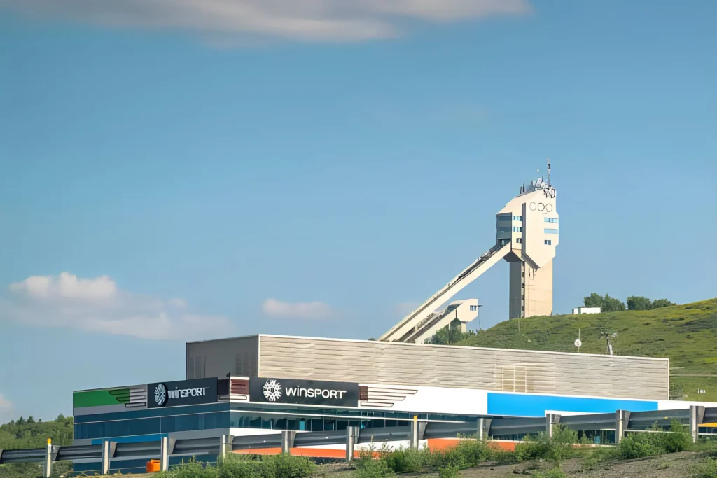 WinSport Canada Olympic Park. A ski hill and multi-purpose training