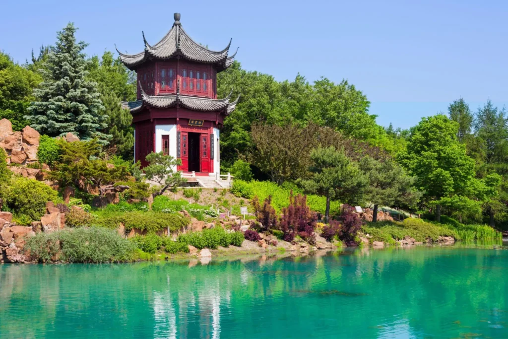 Chinese Garden in the Botanical Garden of Montreal, Canada