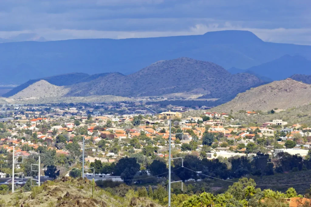 winter season in Phoenix, Arizona USA