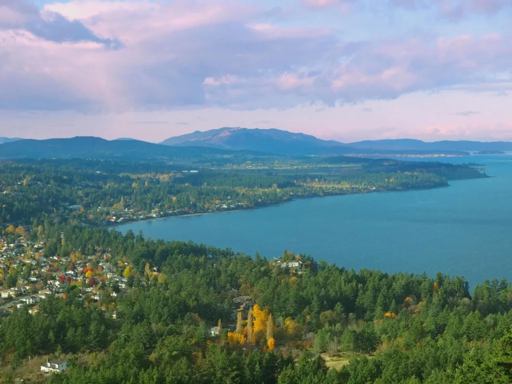 Saanich Peninsula and Cordova Bay Vancouver Island