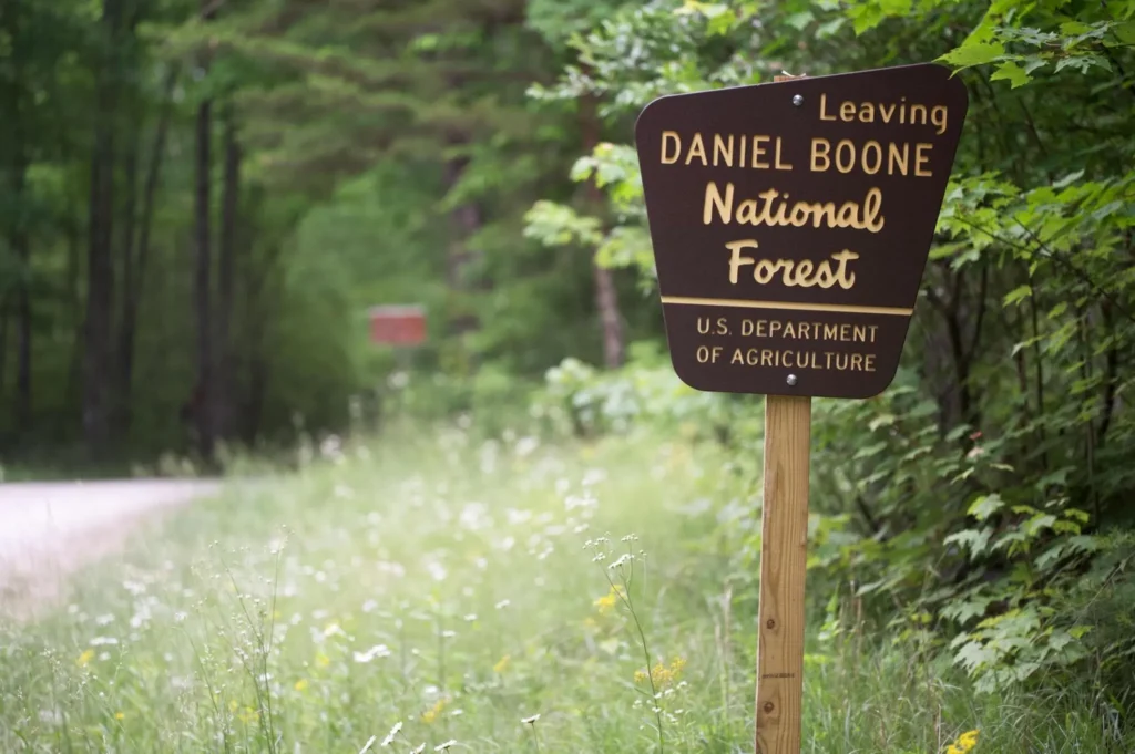 Daniel Boone National Forest sign