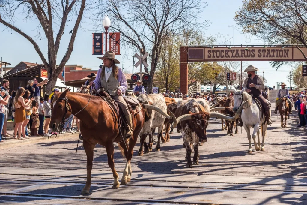 Fort Worth Stockyards on Easter vacation texas usa