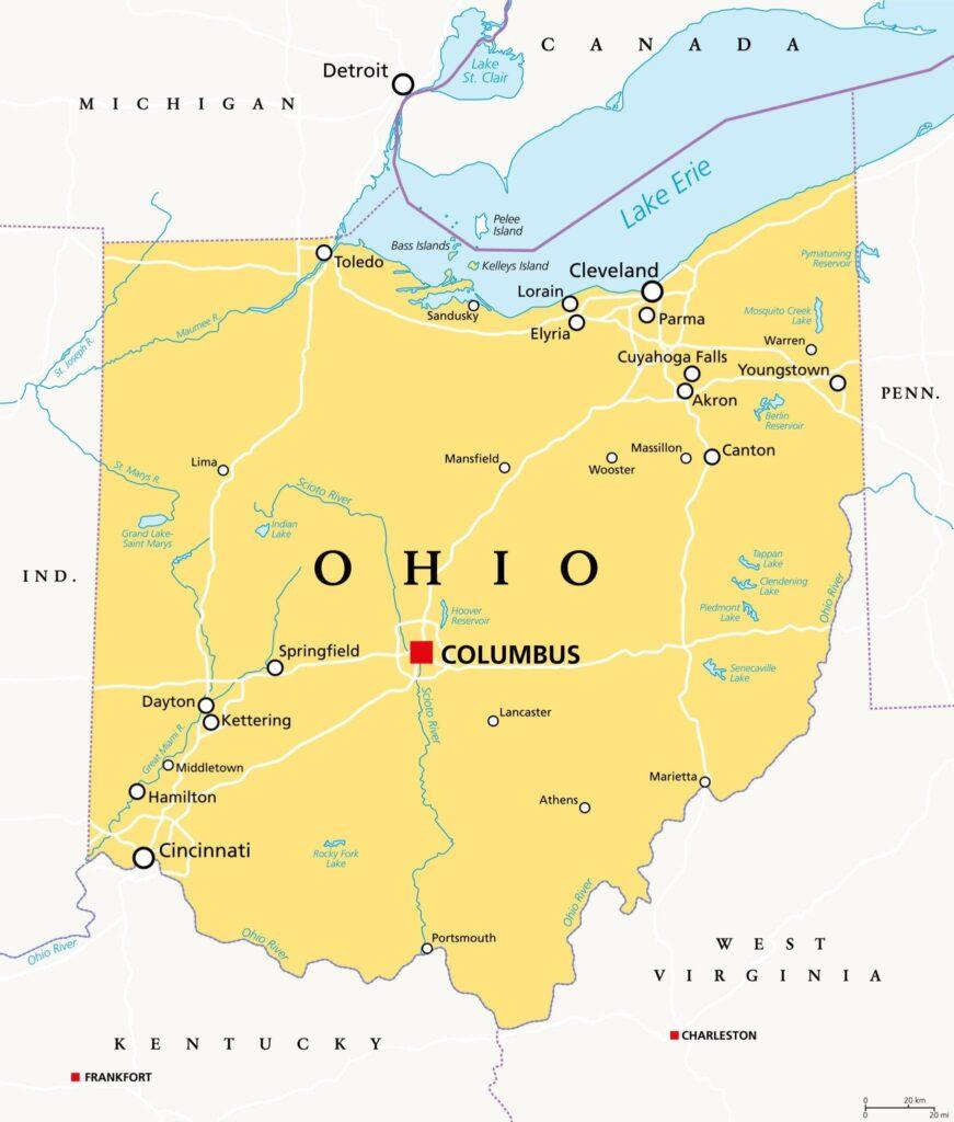 Map Of Ohio