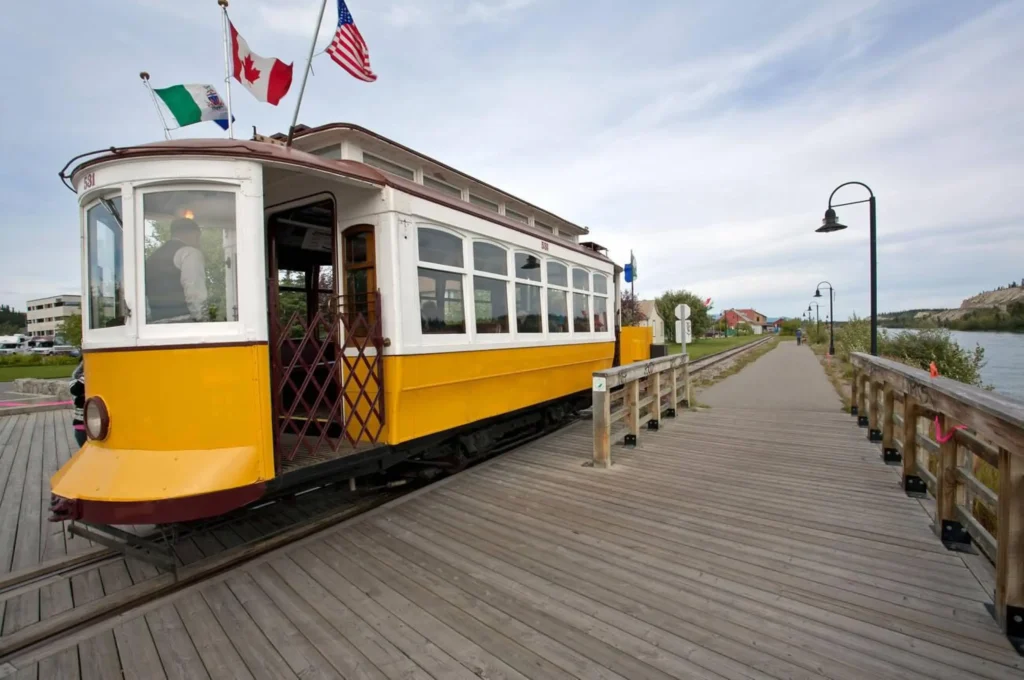 Waterfront tramway. Whitehorse. Yukon. Canada