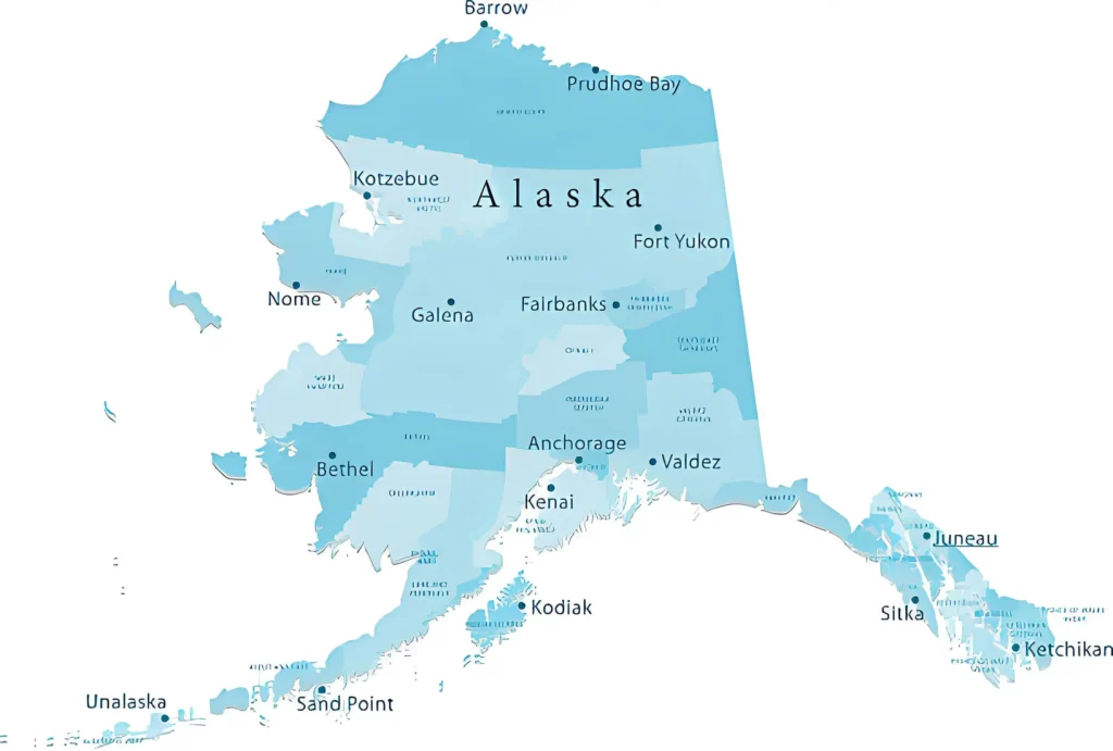 map of alaska shows the best things to do in alaska 