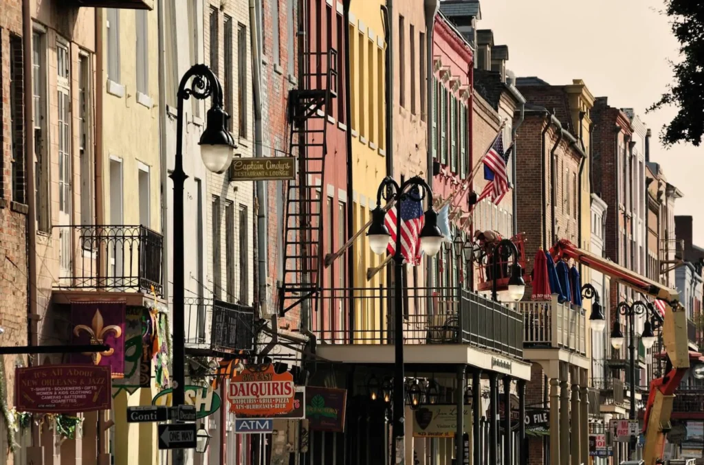 French Quarter, New Orleans, Louisiana, USA, United States, America, fassades