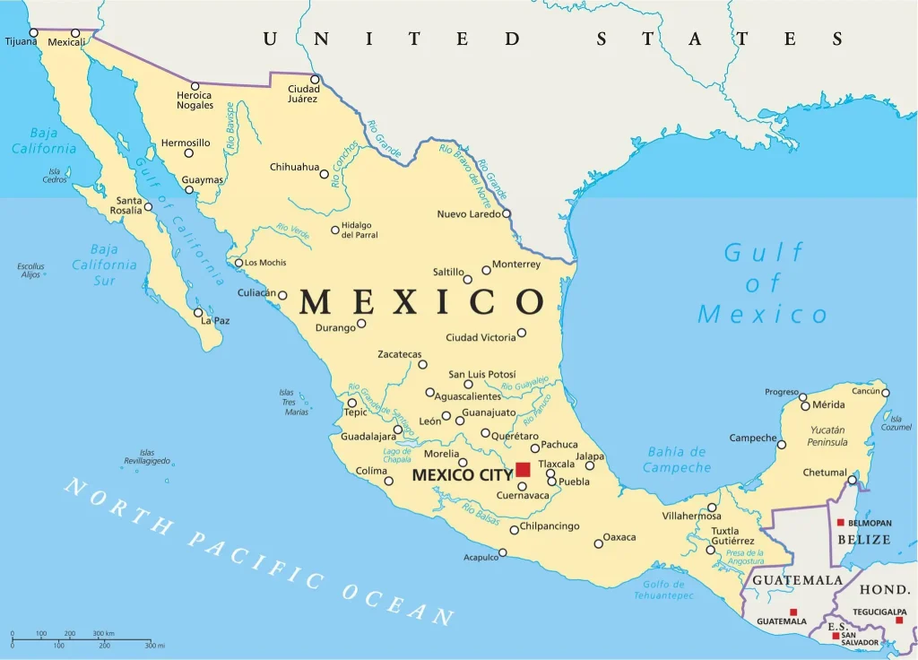 Map of Mexico