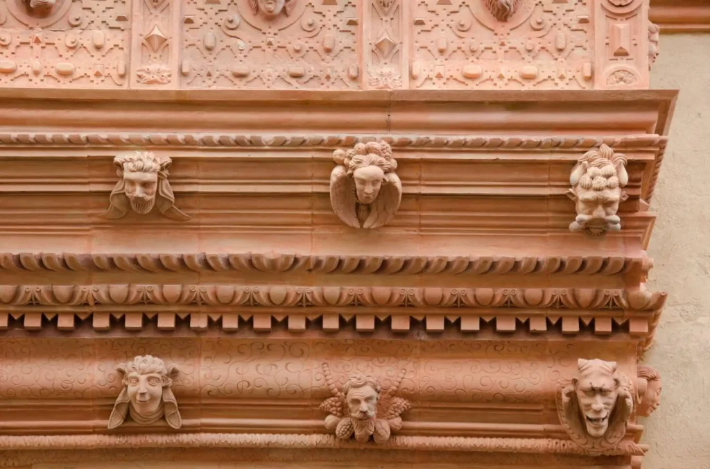 France, Alsace, Colmar. The House of Heads (La Maison des Tetes)