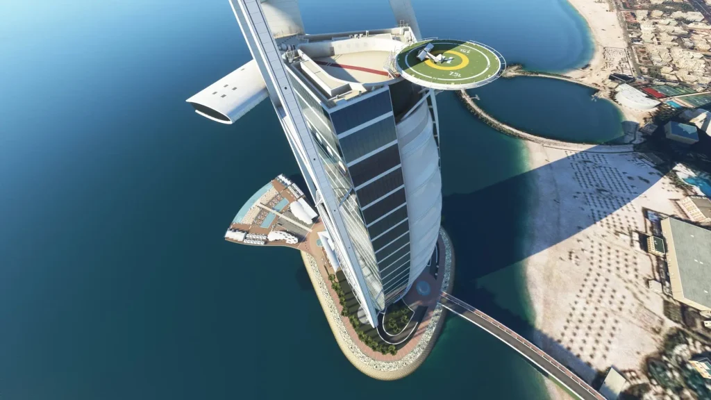 Helipad at the top of Burj Al Arab, Dubai