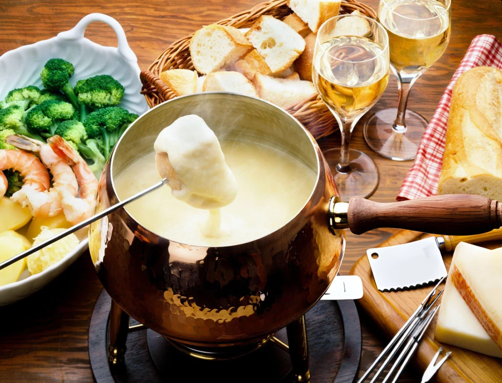 cheese fondue famous swiss food
