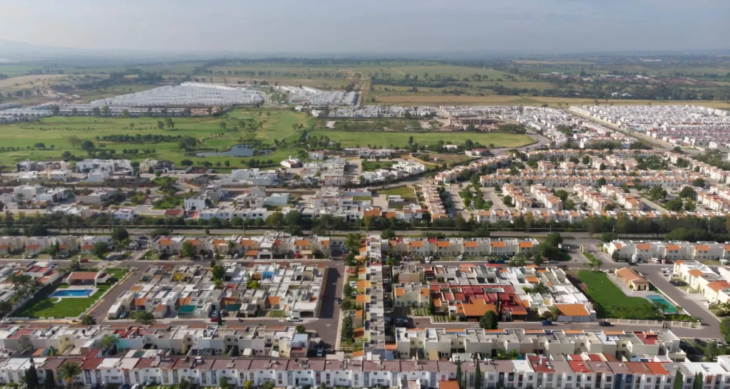 aerial view of Aguascalientes city, Mexico