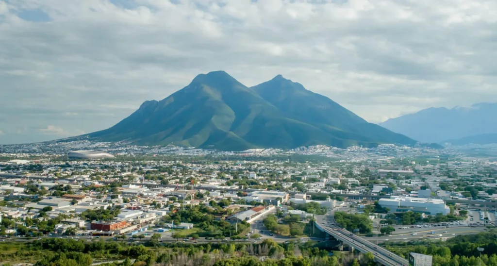 aerial view of Monterrey city, Mexico