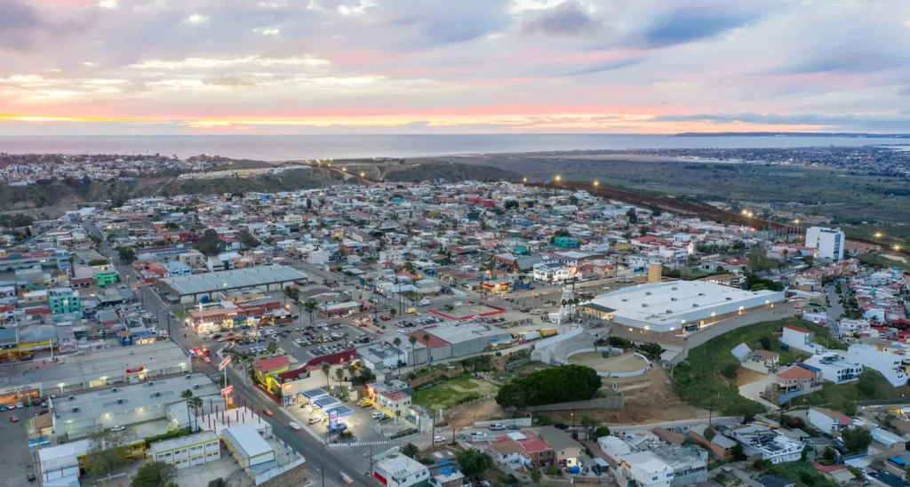 aerial view of Tijuana city, Mexico