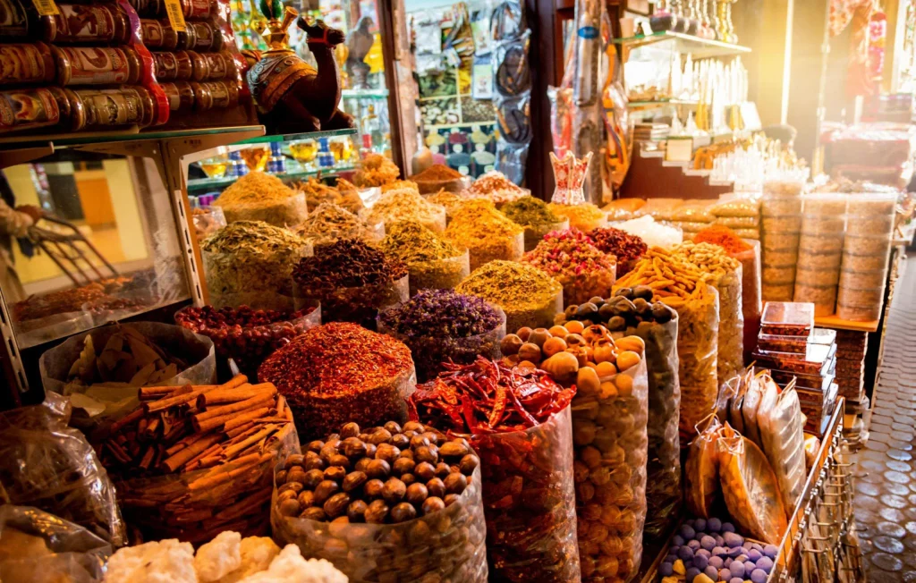 Spices in the spice souk in Dubai